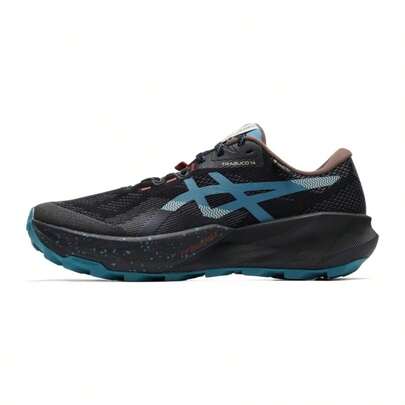 Asics 男士跑步鞋，舒适缓震轻便休闲户外运动跑步鞋，TRABUCO 14 GTX 跑步鞋，1011C165-001