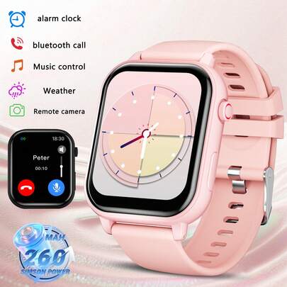 2026 Orologio Intelligente Unisex, Design Aggiornato Per Uomo E Donna, Schermo HD Grande Da 1,83 Pollici, Capacità Batteria Da 260 MAH Per Lunga Durata, Con Funzione Torcia LED, Chiamata senza fili, Fotocamera, Modalità Sport Multiple, Essenziale