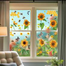 1 Set Of 9pcs Cute Fairy, Butterfly & Flower Window Stickers, Removable Static Cling Glass Decals, Suitable For Bedroom, Living Room, Balcony And Storefront Decoration In Spring - 20*30*9 Sheets - View 10