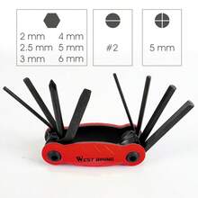 Bộ dụng cụ sửa chữa xe đạp đa năng WEST BIKING S2 bằng thép, bao gồm tua vít lục giác và tua vít nan hoa cho xe đạp leo núi, xe đạp đường trường. - Nhiều màu - Xem 13
