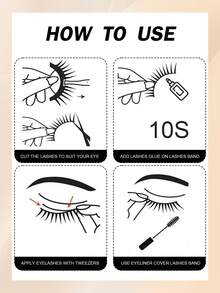 7 Paar braune Cartoon-Stil Wimpern, transparenter braune Full-Strip Wimpern geeignet für Cartoon-Make-up, wiederverwendbar, geeignet für Anfänger, tägliche Fahrten, Reisen, Geschenke, Partys, Brautjungfern, Heiratsanträge, Strand und andere Anlässe - Braun - Übersicht 7