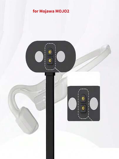适用于 Mojawa MOJO2 的耳机磁吸充电线支架，兼容 USB 快速充电线电源适配器底座线材