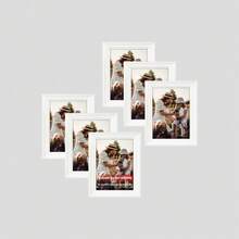 6pcs Classic Fashion Picture Frame Set, Multi-Color Frames, Horizontal & Vertical Display, Fits 3.5x5", 4x6", 5x7", 6x8", 8x10" Photos Or Artwork, Suitable For Personal Portraits, Landscapes, Illustrations, Photo Wall, Growth Records, Family Albums (Photo Paper Randomly Included) - 6Pcs - 查看 13