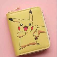 pokemon 1个新款时尚可爱Biccaccio印花小钱包卡通女学生短款拉链零钱包 - 彩色 - 查看 5