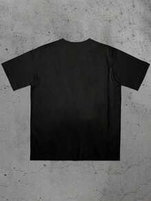 2026 New Funny Monkey Print Round Neck Casual T-Shirt, Y2K Style Women's Tee, Best Quirky Gift For Her, Suitable For Daily Wear Black Summer - 黑色 - 查看 2