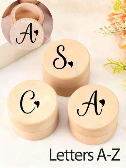 Hộp đựng trang sức bằng gỗ hình trái tim màu đen với các chữ cái từ A đến Z, hộp đựng răng lưu niệm, hộp đựng tóc và lông rốn, quà tặng tắm em bé, hộp gỗ đựng tóc và răng, hộp đựng đồ trang sức, quà sinh nhật cho gia đình và bạn bè, ngày Valentine, mùa cưới, quà lưu niệm, quà tặng cho phù dâu.