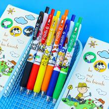 SNOOPY Bộ 6 bút bi đen dễ thương, khô nhanh, mực trung tính, văn phòng phẩm học sinh, quà tặng tựu trường. - Nhiều màu - Xem 3