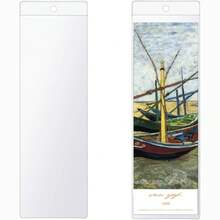 5/10pcs 2.36" X 7.1" Transparent PVC Bookmarks, Reusable Plastic Photo Frames, Office, Wedding, Party Gifts With Hanging Holes - A - View 4