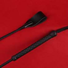 1pc High Quality Genuine Leather Riding Crop - 50cm/19.68 Inches, Suitable For Equestrian Training And Riding, Training Equipment - Multicolor - View 3