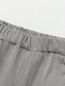 Balabala 纯棉夏季慢跑裤，适合幼儿、儿童，男女通用休闲长款运动裤 - 晨灰 - 查看 3