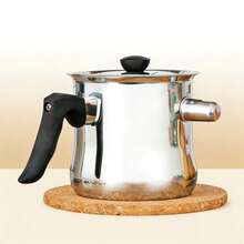 1.5-Liter Stainless Steel Milk Pot With Whistle, Soup Pot, Detachable Whistle, With Scale Marks, Suitable For All Types Of Stoves (Gas, Ceramic Electric And Induction), Single-Portion Hot Pot, Can Be Used For Daily Cooking Of Milk, Noodles, Porridge, Soups, Etc. Multi-Purpose Cooking Pot, Durable And Easy To Clean, Suitable For Home, Fast Food Restaurants, Restaurants, Canteens, Picnics And Other Places. - View 2