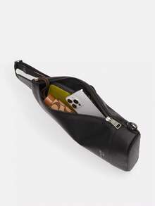 Coach 18-Inch Dominica Canvas Crossbody Bag, Shoulder Bag, Chest Bag, Daily Bag, Gift - Black - View 3