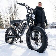 Adult Electric Bicycle, 20-Inch Wide Tires, 48-Volt 15 Ah Battery, Rated Power 750W, Maximum Range 29-39 Miles, Maximum Load Capacity 330 Lbs. - 加 - 查看 6