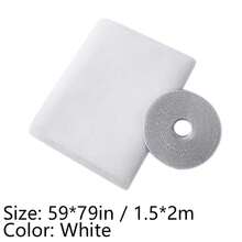 Màn chống muỗi cửa sổ 1.5m/2m, lưới chống muỗi tự dính, màn chống muỗi và côn trùng có thể cắt theo ý muốn. - nhiều màu - Xem 15