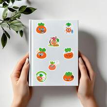 50pcs Cute Cartoon Soft Cute Radish Expression Stickers, Funny Decorative Stationery, Water Bottle, Notebook Stickers - Multicolor - View 9
