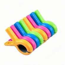 Plastic Clothespin, Beach Towel Clips, Windproof Beach Towel Clips, Clothes Hangers, Clips, Strong Spring Clips, Beach Chair Towel Clips, Sock Clips, Large Plastic Clothespins, Plastic Clips For Securing Towels, Blankets, Clothes On Clotheslines, Sunbeds/Loungers, Pool Chairs, Cruise , Available In Multiple Colors, Color Randomly Sent, Suitable For Home And Travel Use - Multicolor - View 7