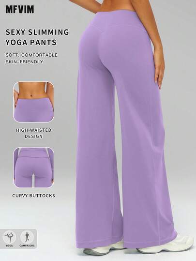  MFVIM Women's Loose Fit Flared Leg Sweatpants, High Waist Elastic Waistband, Soft & Breathable Fabric, Suitable For Casual, Outdoor, Running, Yoga, Pilates, Gym Workout