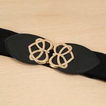 Women's Elastic Waist Metal Heart Design Dress, Autumn/Winter Fashion Stretchy Waistband, Suitable For Dance Skirt And Long Dress, Slimming - Multicolor - View 15