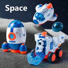 Juguete de coche espacial educativo para niños, serie de modelos de cohete y nave espacial de astronauta, adecuado como regalo de Navidad y cumpleaños para niños - Multicolor - Ver 2