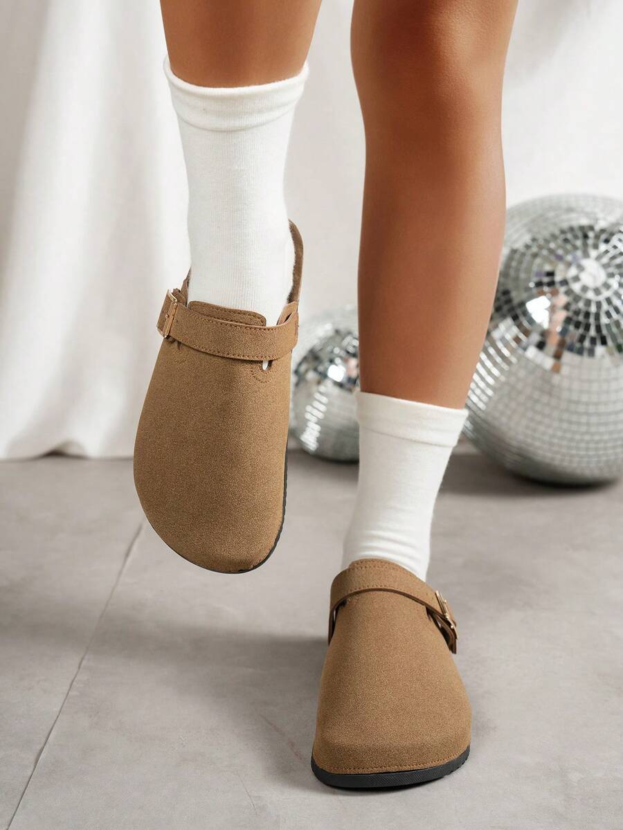 Casual Outdoor Beach Double Buckle Slip-On Comfortable Flat Sandals