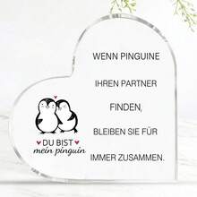 Valentine's Day Gift For Him Her Engraving Acrylic Plaque I Love You Gifts Wedding Anniversary Gifts For Women Men Partner Gifts Couple Gifts Anniversary Gift For Him Her - 1PC - View 1