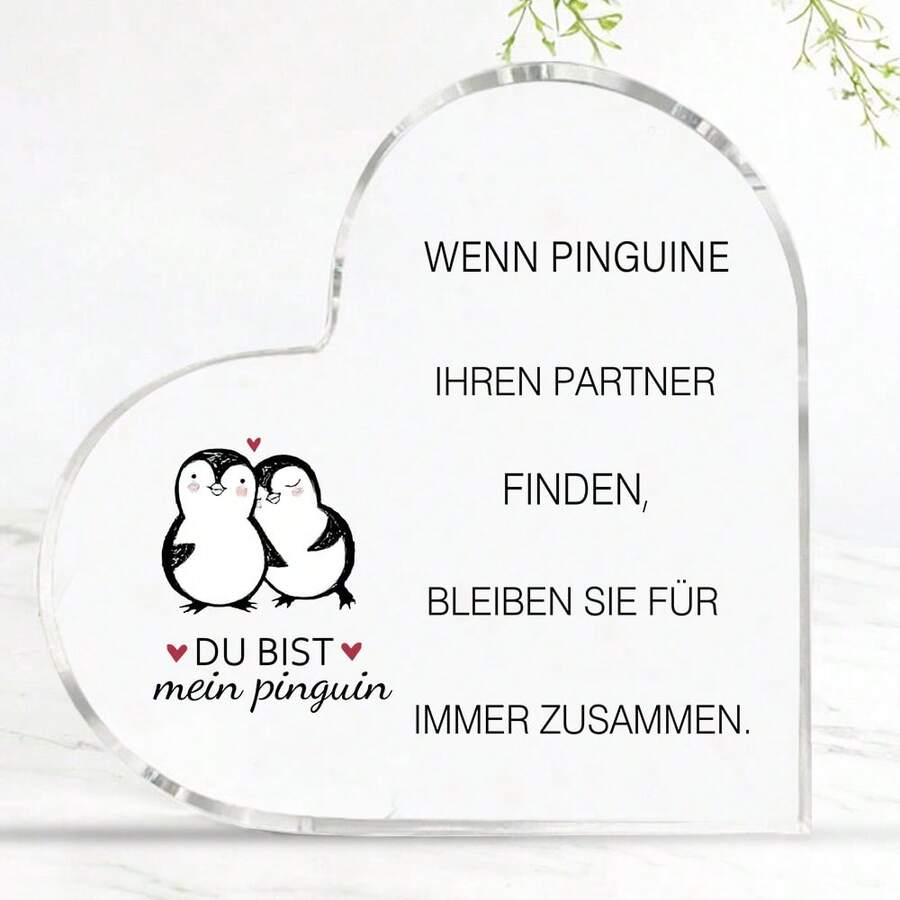Valentine's Day Gift For Him Her Engraving Acrylic Plaque I Love You Gifts Wedding Anniversary Gifts For Women Men Partner Gifts Couple Gifts Anniversary Gift For Him Her - 1PC - View 1