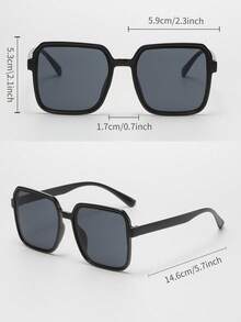 优雅 3 对女士方形框架眼镜 女士海滩配饰 眼镜遮光镜 - 彩色 - 查看 7