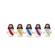 5PCS Little Jesus Figures, Mini Jesus Figurines In Bulk, Multicolor Tiny Jesus Figures, Miniature Figurines To Hide And Seek Religious Gifts For Easter Egg Stuffers - View 12