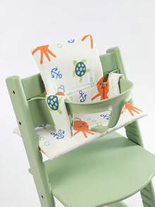 Stoke Tripp Trapp High Chair Cushion, Universal Thickened Waterproof Baby Highchair Pad - Turtle - View 3