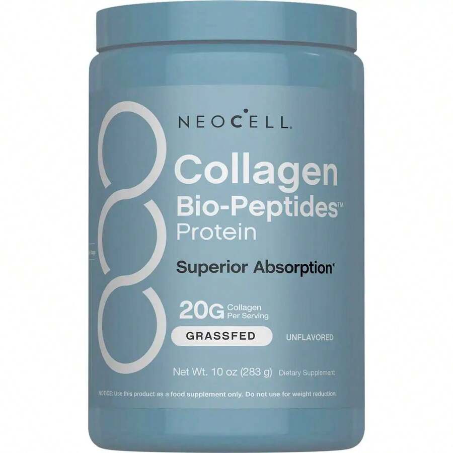NeoCell Creatine Monohydrate Powder - With Multi Collagen Peptides - 30 Servings - Unflavored - For Women And Men - 580g - View 1