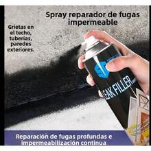 Material en aerosol para impermeabilización y reparación de fugas en techos, sellador de fugas de última generación, pintura autoaplicable, adhesivo para pintura autoaplicable para paredes exteriores y techos - 450ML* 1 pieza - Ver 6