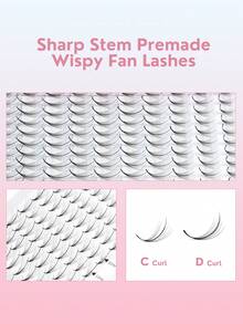 120pcs Handmade 5D/7D Black Soft & Long False Eyelashes - View 6