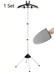 Adjustable Steam Ironing Rack, Foldable Vertical Clothes Hanger, Ironing Garments, 160cm Extendable Fabric Hanging Rack - Multicolor - View 17