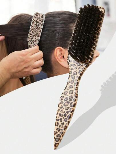 1pc Fragrance-Free Professional Hair/Beard Brush, Ombre Color Comb And Grooming Cleaning Brush, Smooth Care Tool Suitable For Thick And Thin Hair, Applicable For National Day, Bathroom Use, Scalp Massage, Back To School, Travel Holiday, Daily Life, Also A Great Gift For Family And Friends