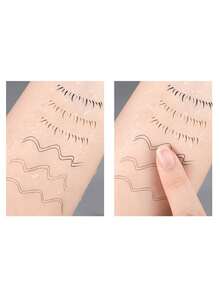 1PC Recommended Brow Pencil, Waterproof & Sweat-Proof, No Smudging, Defines Brow Hair Precisely,Suitable For Beginners With No Skills, Halloween, Makeup, Beauty, Brow Pen, Christmas, Stocking Fillers, Eyebrow Pencil Black, Eyebrows, Brown - Multicolor - View 4