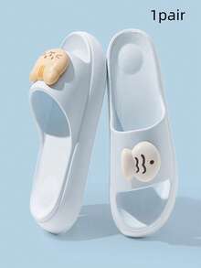 1 Pair New Cute Cat & Fish Design Beach Slippers, Summer EVA Non-Slip Lightweight Durable Slippers For Women - Women's Slippers - View 37