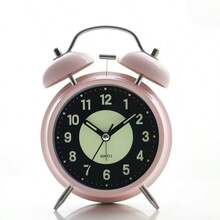 Đồng hồ báo thức bằng kim loại dành cho học sinh có chuông lớn để đánh thức những người ngủ say, thích hợp cho phòng khách, đầu giường và phòng ngủ, trang trí phòng quản lý thời gian, đồng hồ kỹ thuật số, trang trí phòng ngủ, trang trí ký túc xá, trang trí trường học, bất ngờ khi đến trường - Nhiều màu - Xem 12