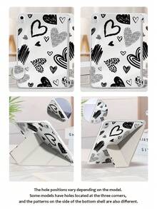 Ayotu Black Line Heart Case Witch For Y Stand Flip Case Compatible With Ipad A16 ,Pro 13 12.9 11, Air 11 13, Mini, Air 11inch Case,Kindle (11th Generation-2024 Release) - Multicolor - View 9