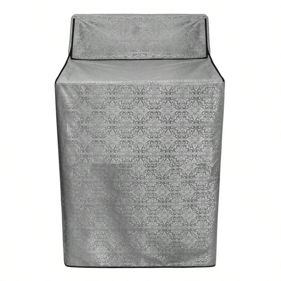 Funda lavadora panel cierre plata impermeable y afelpada para interior y exterior calidad premium durable hasta 6 años compatible con todas las marcas. - Plateado - Ver 1