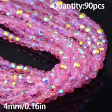 1 pieza Cuentas de cristal facetadas brillantes de 3/4/6 mm de moda, materiales para hacer joyas DIY para collares y pulseras - Hazlo tú mismo - Ver 20