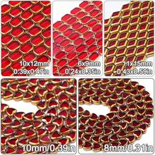 1颗时尚长方形心形和钻石形玻璃刻面水晶珠，金边米珠，DIY串珠手链、项链、耳环饰品配件 - DIY - 查看 3