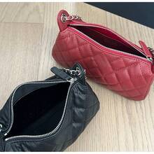 2026 New Fashion Elephant Style Mahjong Bag With Silver Chain, Rhinestone Clasp, Diamond Mesh Chain, Crossbody Single Shoulder Underarm Bag - 黑色 - 查看 5