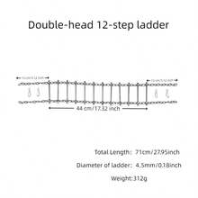 不锈钢鸟梯，鹦鹉攀爬梯，耐啃咬训练秋千玩具 - 不銹鋼梯子 - 查看 9