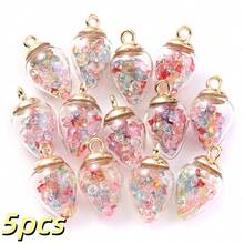 5/10 chiếc mặt dây chuyền hình giọt nước bằng thủy tinh trong suốt nhiều màu sắc 14x25mm, mặt dây chuyền pha lê cầu vồng để làm trang sức DIY vòng cổ, vòng tay, bông tai. - màu sắc - Xem 9