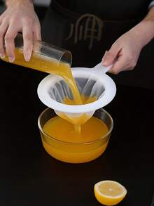 Filtros de malla fina de alta calidad, adecuados para elaboración casera de cerveza, coladores de cocina premium, se pueden usar para filtrar vino, té, leche de soja, productos horneados, filtros de cocina, filtros de malla fina, filtros de alimentos, filtros de jugo y harina, té, jugo, harina, filtros de leche de soja, artículos de cocina - Multicolor - Ver 3