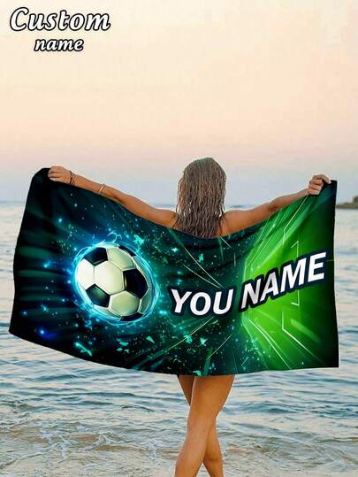 1 chiếc khăn tắm biển/đại dương tùy chỉnh, có thể in tên, khăn tắm biển cá nhân hóa cho bé gái/bé trai, thích hợp cho du lịch biển, bơi lội, tập thể dục, yoga, phụ kiện bãi biển, quà tặng khăn tắm biển tùy chỉnh cho bạn bè, nhiều kích cỡ khác nhau.