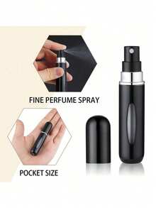 1pc Travel Perfume Bottles, 5ml Refillable Travel Spray Atomizer, Travel Perfume Refill Bottles And Pocket Perfume Dispenser, Cologne Perfume Travel Bottles And Sprayers (Refill Perfume From Bottom) - 1件-霧面紫色 - 查看 3
