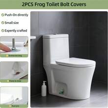 1个青蛙造型防锈马桶螺栓盖，适用于大多数标准浴室马桶螺丝 - 青蛙 - 查看 4