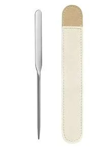 Stainless Steel Mixing Stick, Multi-Functional Carving Stick, Easy To Clean Makeup & Nail Art Tool - Multicolor - View 10