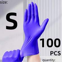 50/100pcs Purple Nitrile Gloves, Disposable Nitrile Gloves, Household Nitrile Gloves, Suitable For Kitchen Dishwashing, Bathroom Cleaning, Waterproof Anti-Slip, Kitchen Cleaning, Household Cleaning, Holiday Gift (Bagged) - Dark Purple - View 11